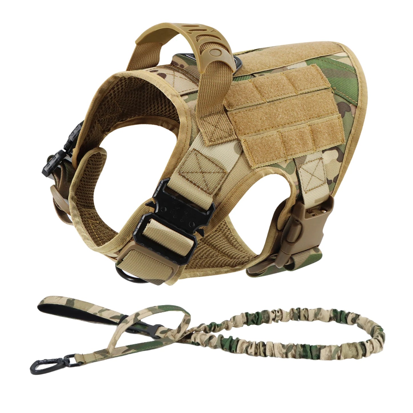 PETRAVELCN Padded Vest Harness Leash For German Shepherd Malinois
