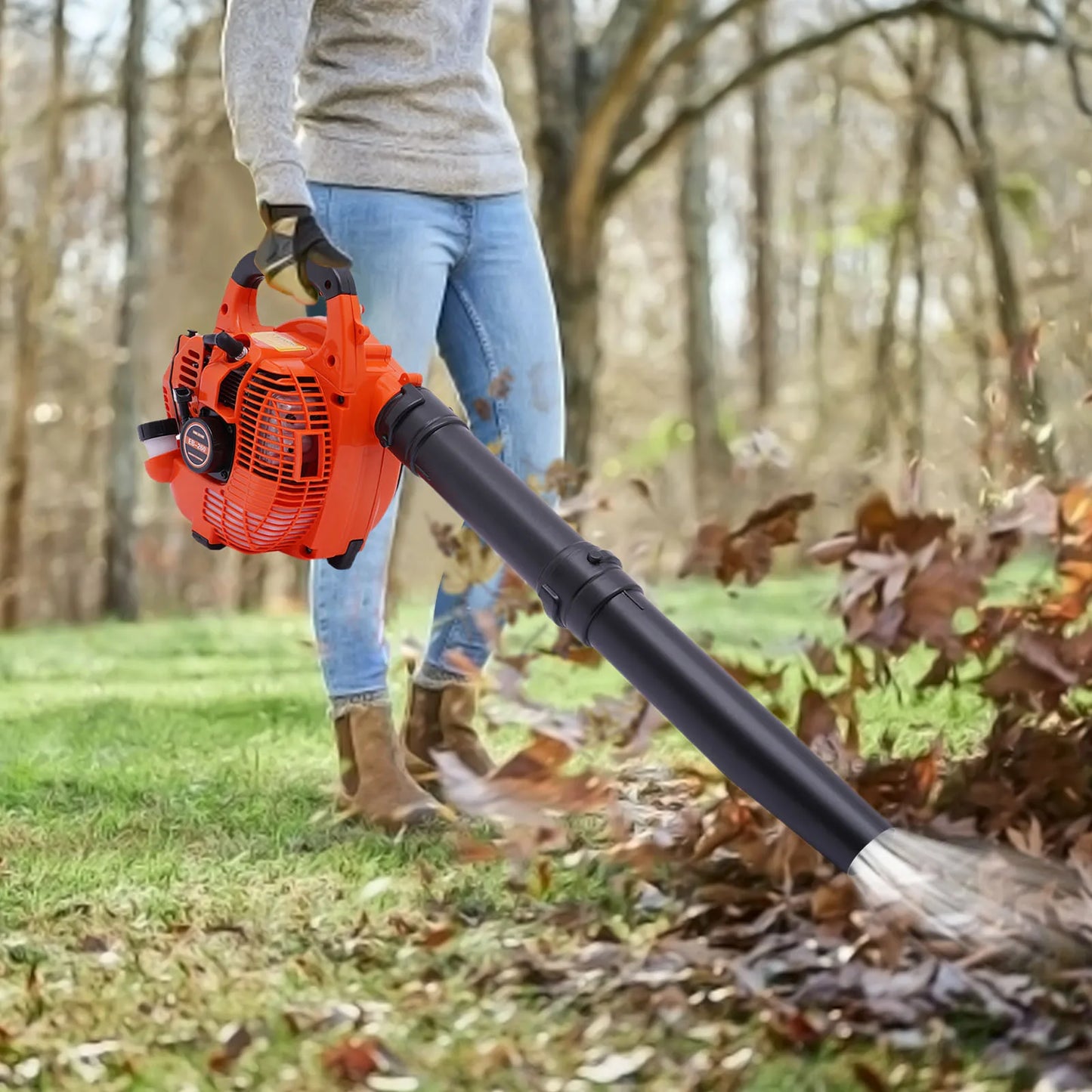 Gas Leaf Blower 2 Stroke 25.4cc Handheld Commercial Tool