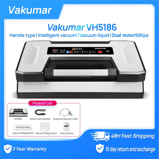 Vakumar VH5186 Vacuum Sealer Machine For Kitchen And Commercial Use