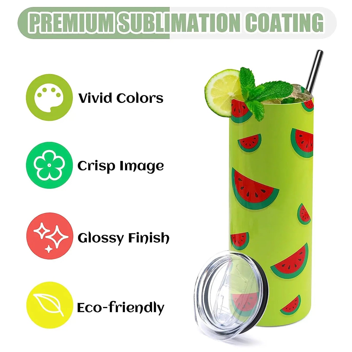 Sublimation Tumblers Blank Skinny Straight For DIY Mugs With Papers
