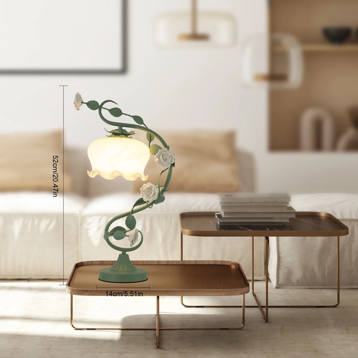 LOYALHEARTD Modern Bedside Lamp Flower Petal Reading Table Lamp