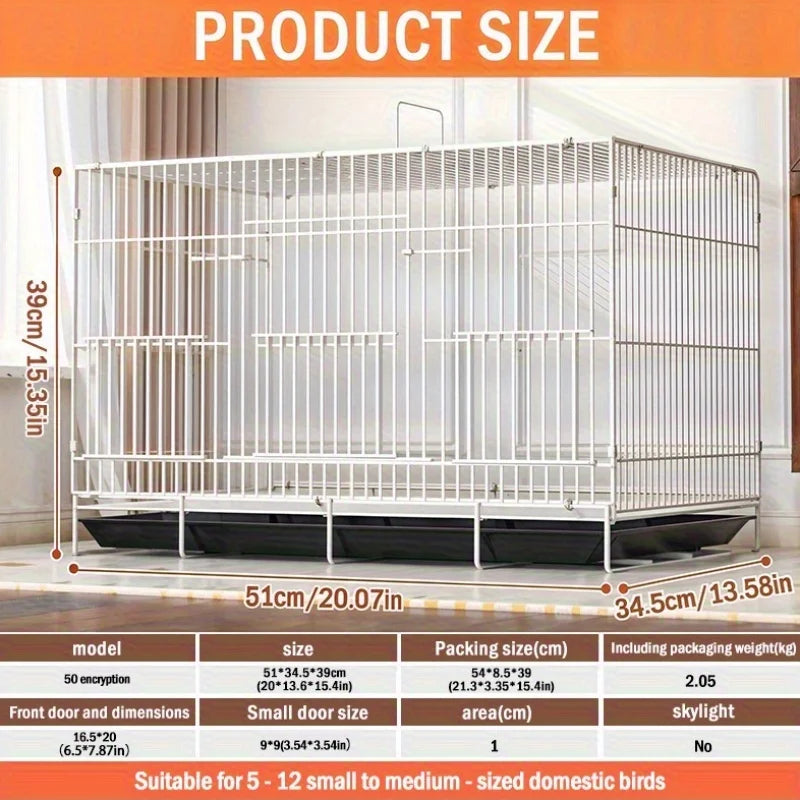 Collapsible Escape Resistant Bird Enclosure For Pigeons And Parrots