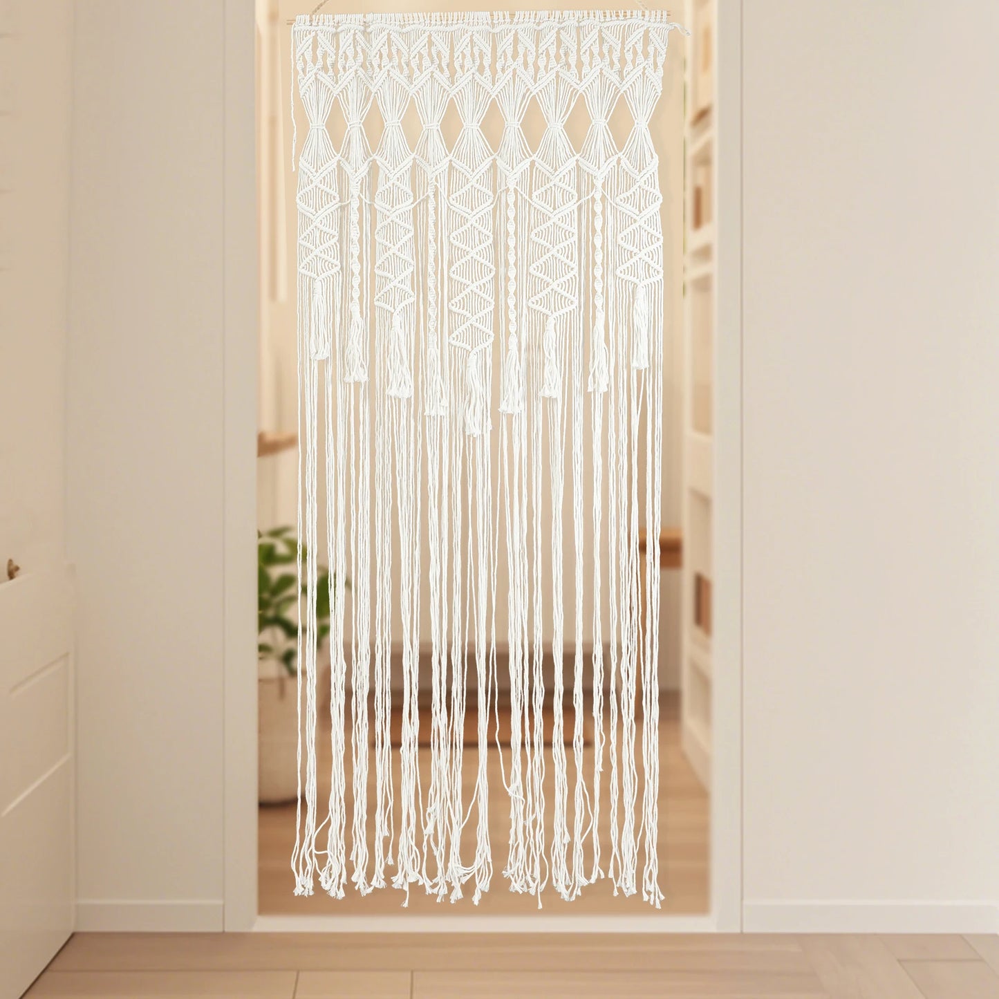 Macrame Wall Hanging Tapestry Boho Chic Handwoven Decor