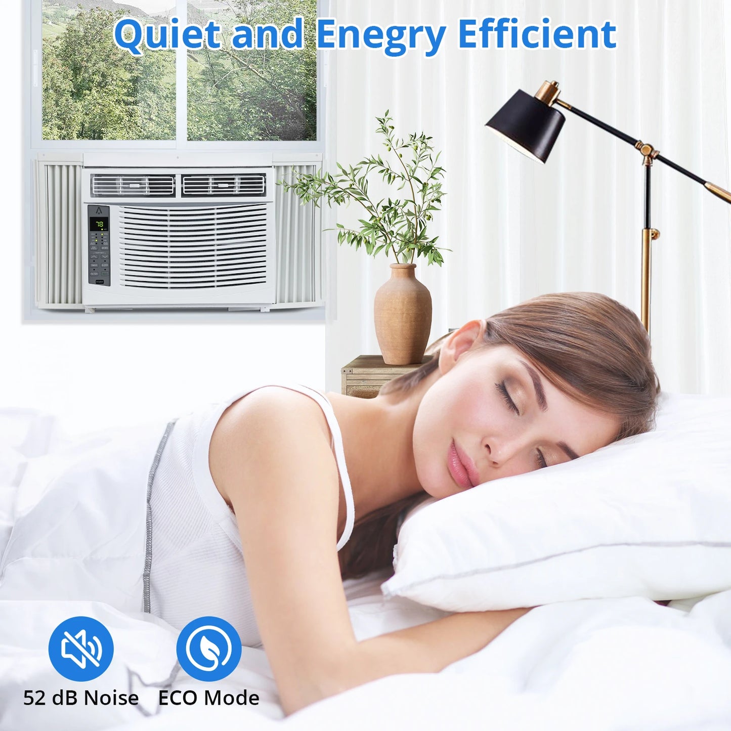 Acekool Window AC With Remote Control Eco Energy Efficient