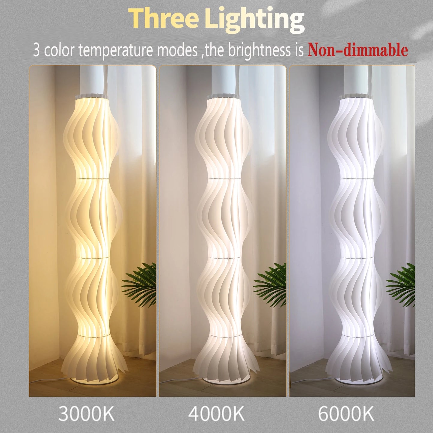 LED Floor Lamp Dimmable Standing Corner Light Home Decor
