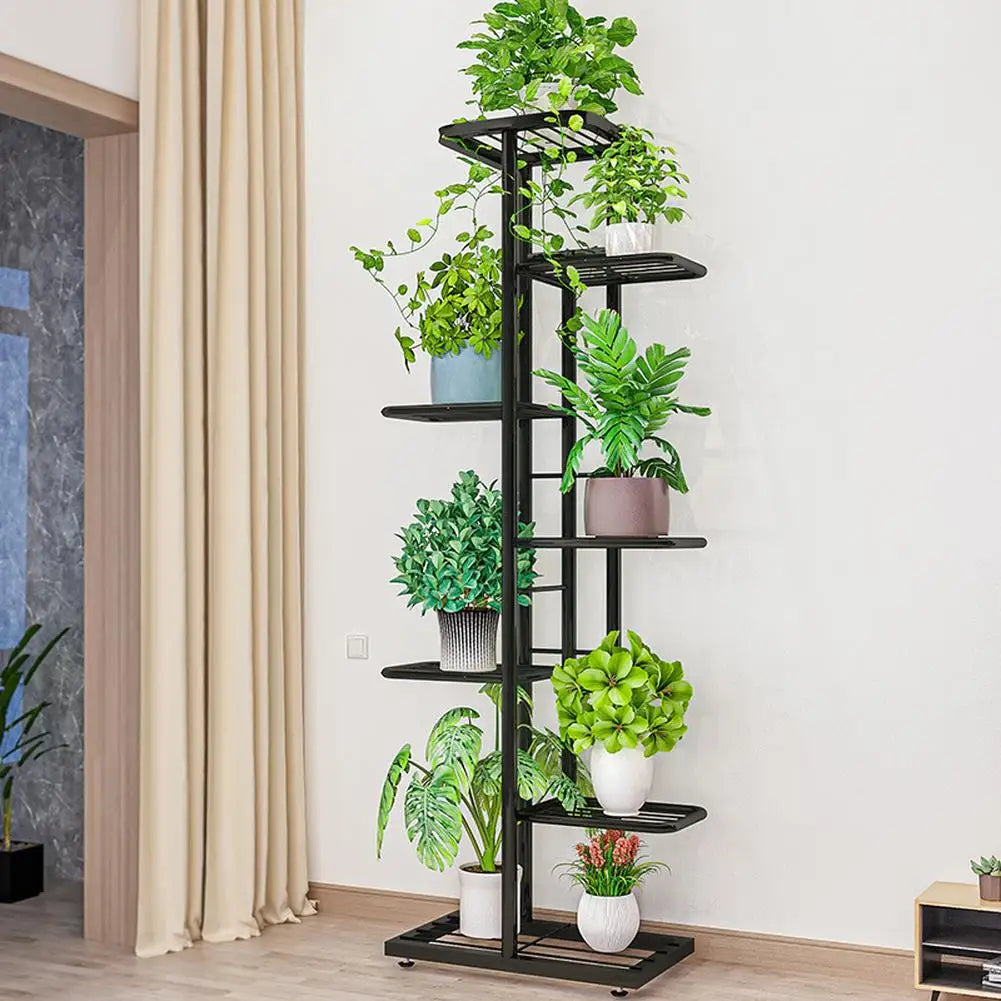 TWISTER.CK Garden Plant Stand Metal Tiered Display Rack Outdoor