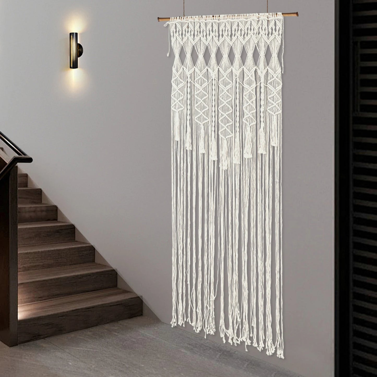 Macrame Wall Hanging Tapestry Boho Chic Handwoven Decor