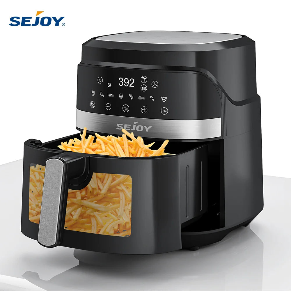 Sejoy 8 In 1 Air Fryer With Premium Ceramic Coating For Even Cooking