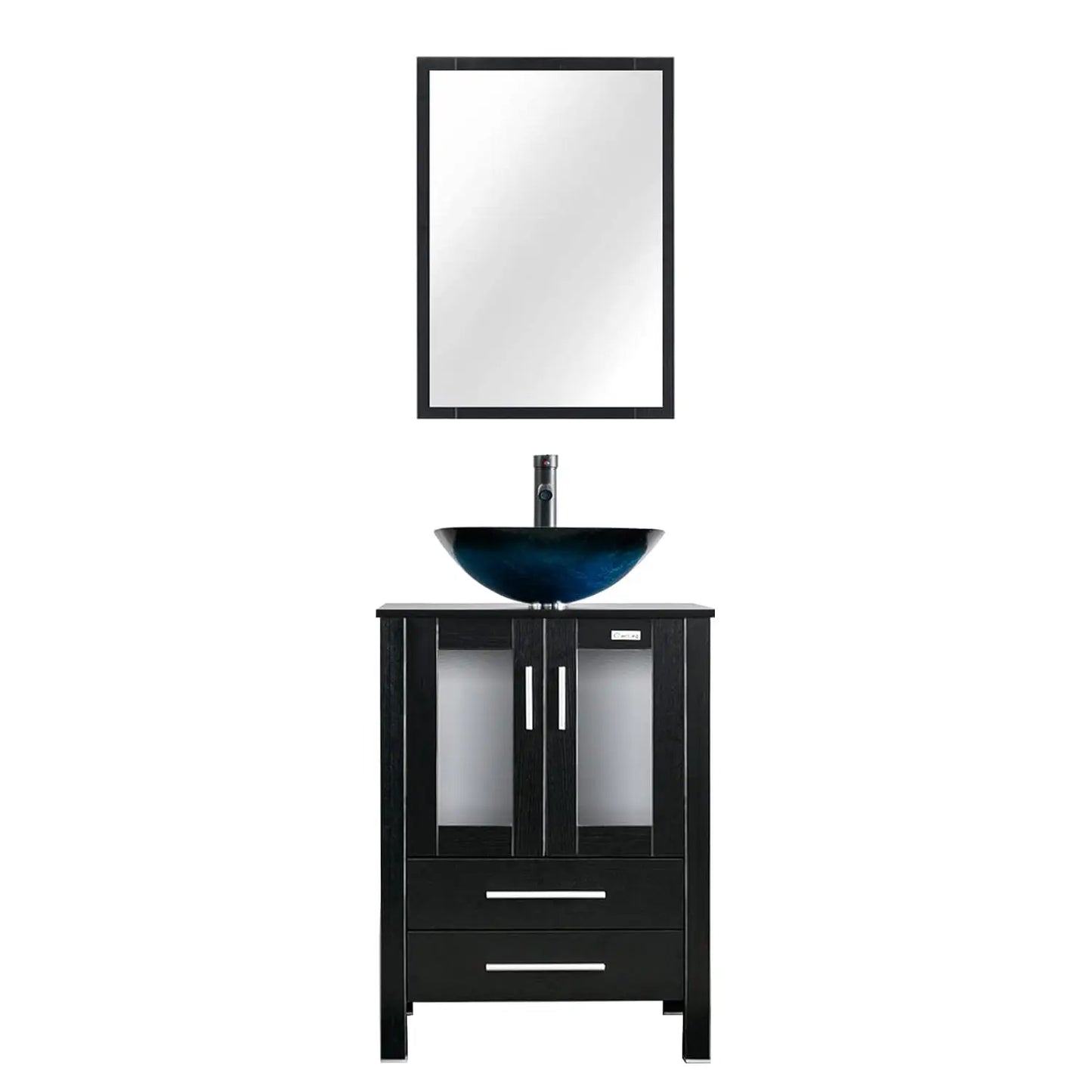 XIAOLANG Modern Bathroom Vanity With Cabinet And Glass Boat Vessel Sink