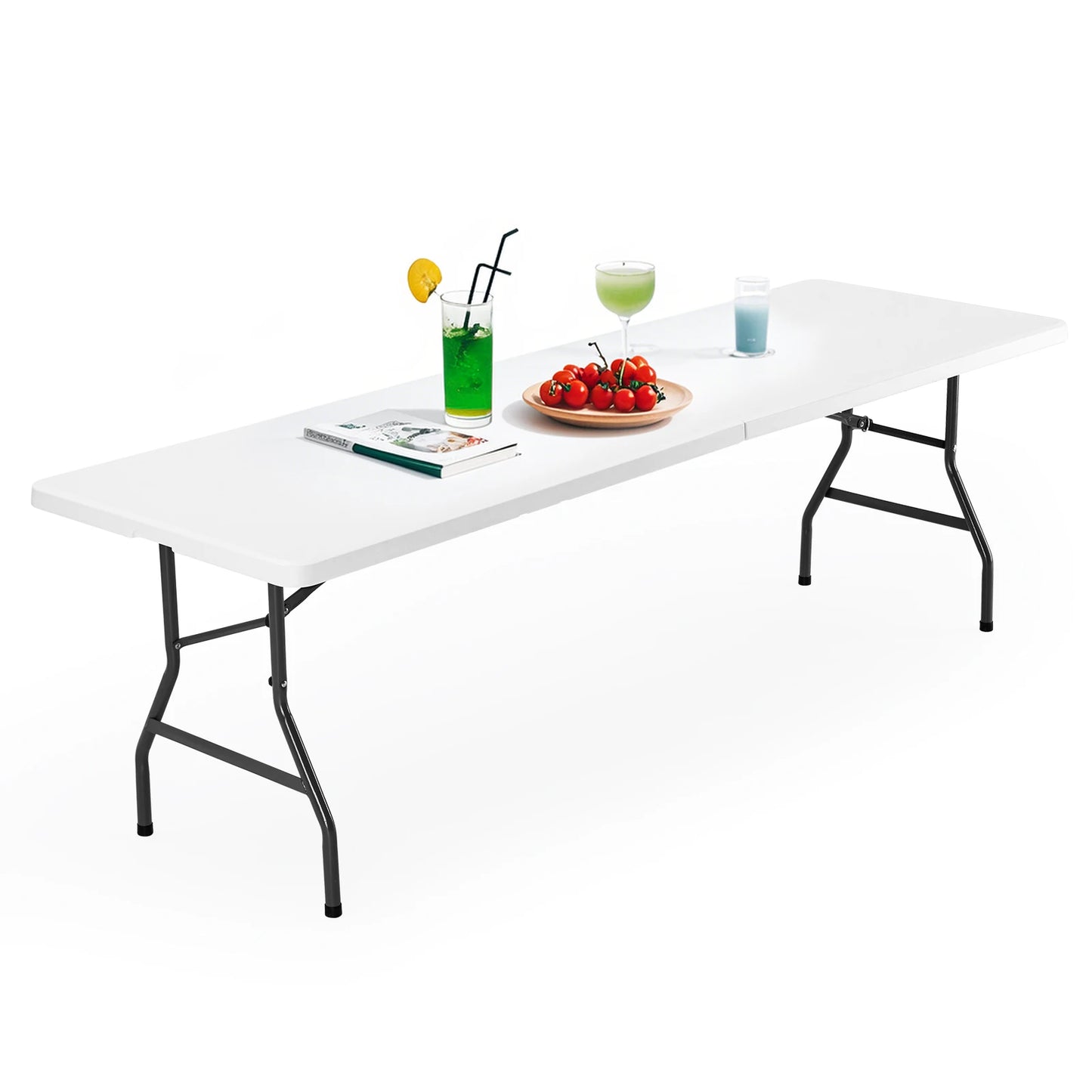 JHK Heavy Duty Portable Folding Table for Outdoor Indoor Use