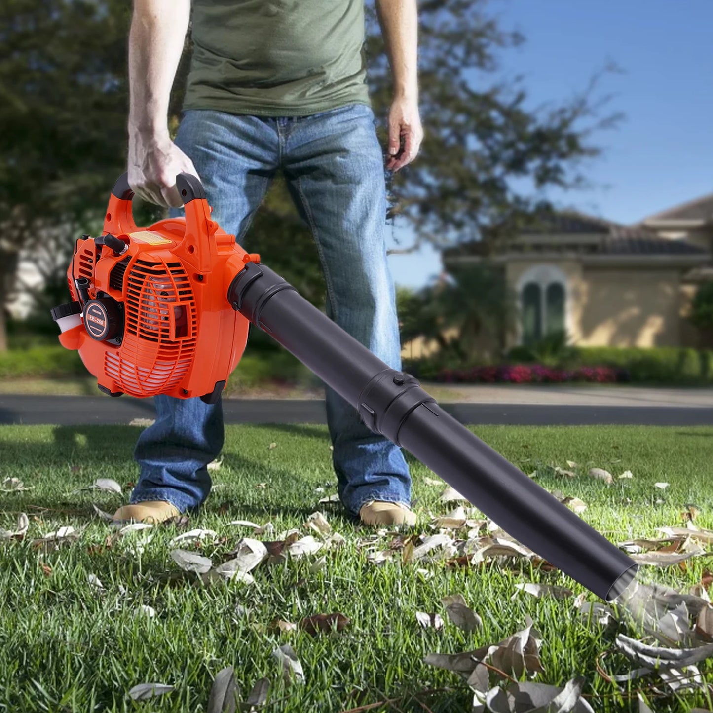 Gas Leaf Blower 2 Stroke 25.4cc Handheld Commercial Tool