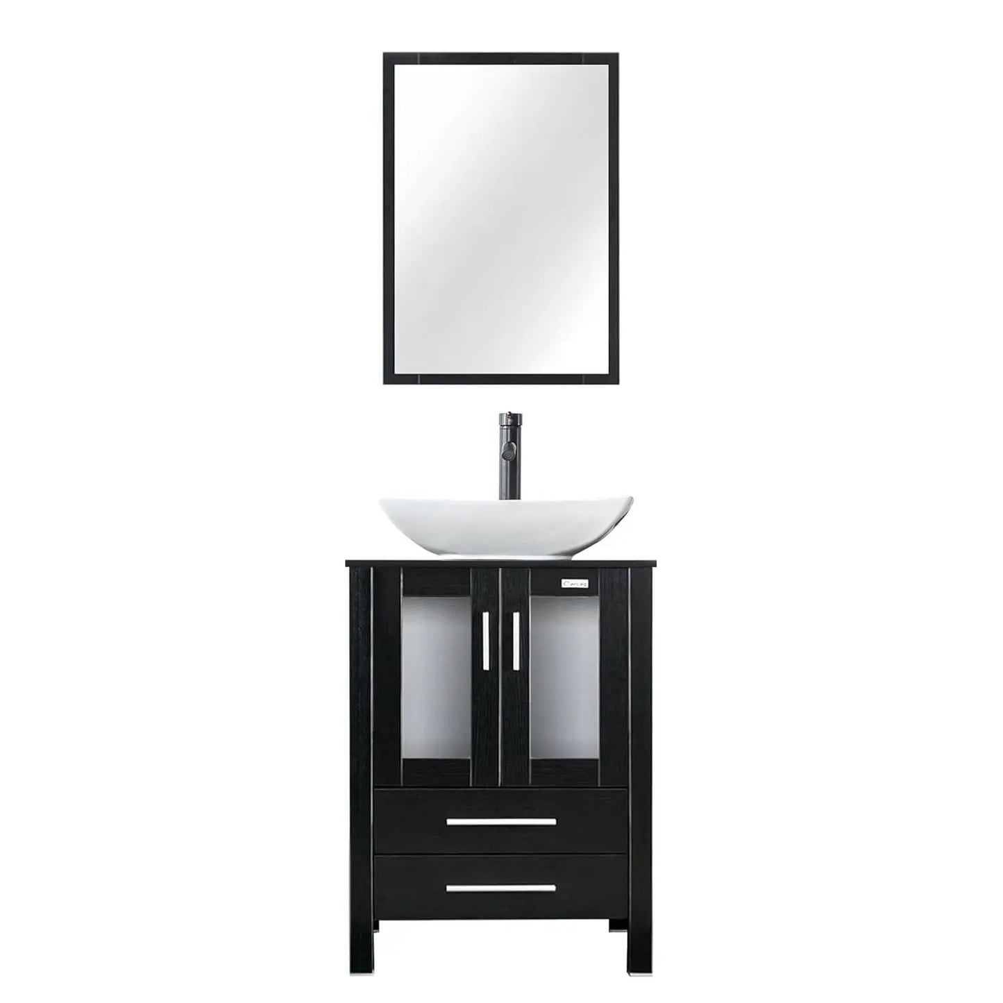 XIAOLANG Modern Bathroom Vanity With Cabinet And Glass Boat Vessel Sink