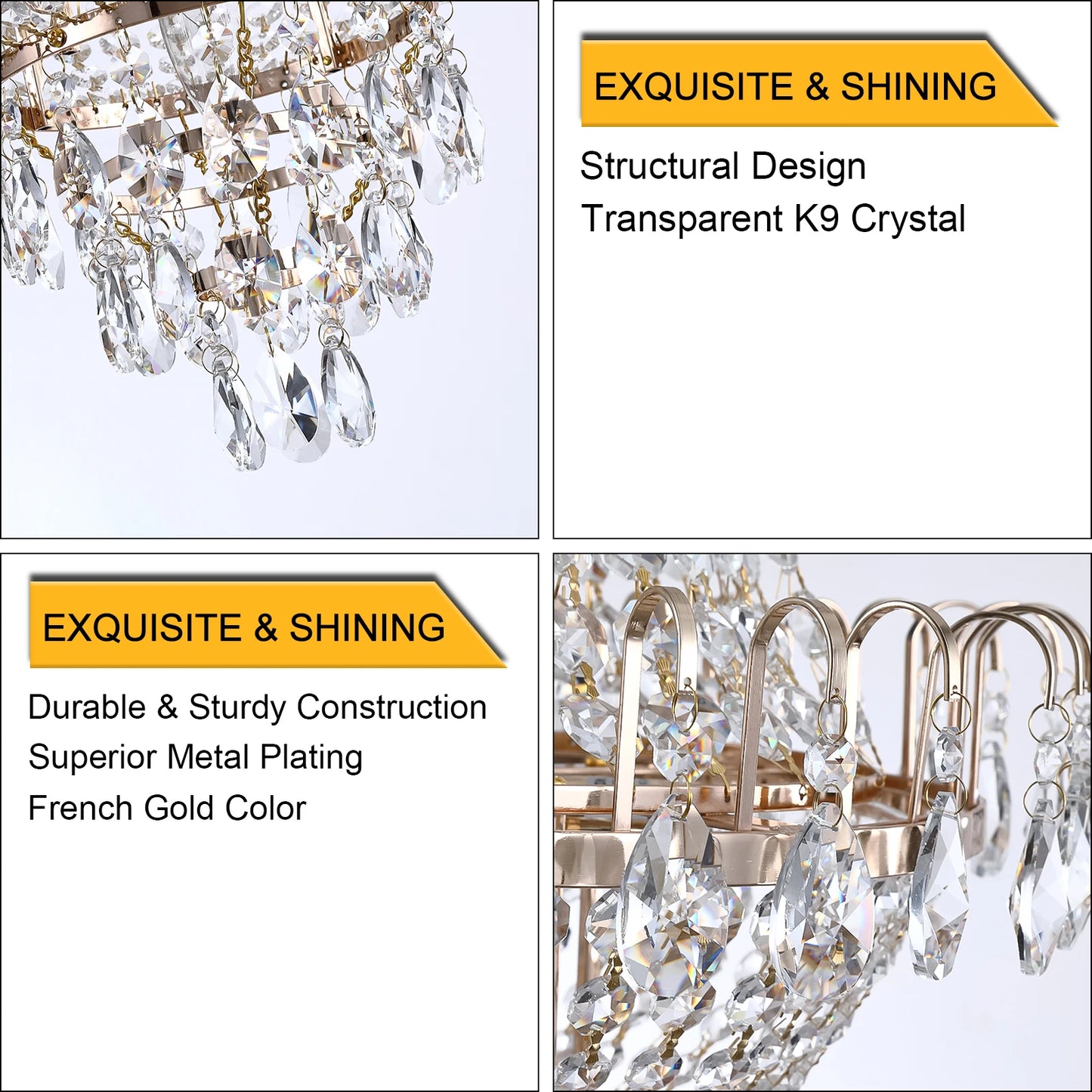 ARLGSITE Luxury Retro Crystal Chandelier European Style