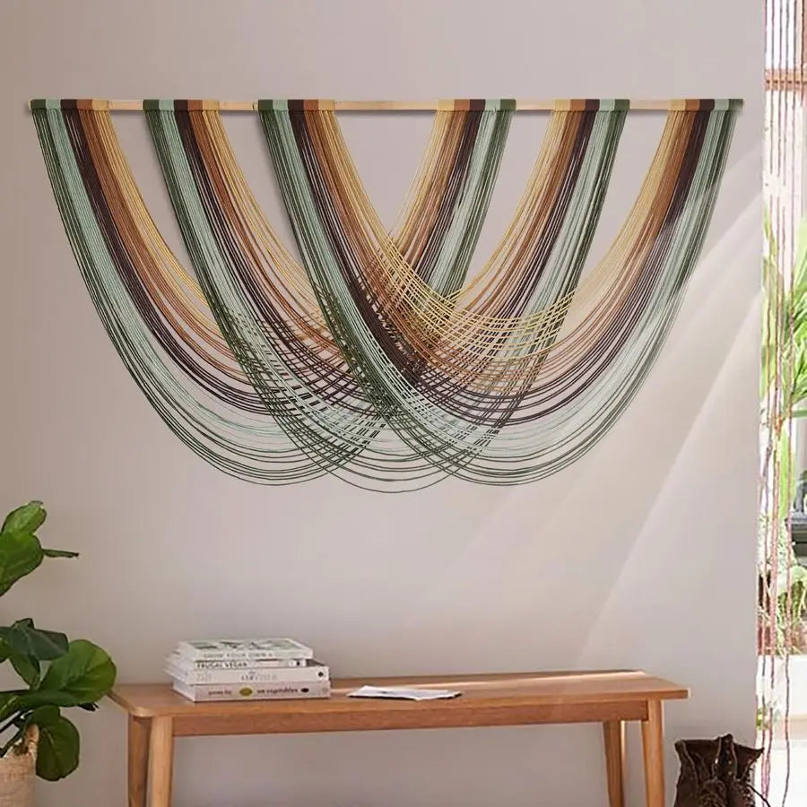 Macrame Wall Hanging Boho Yarn Wall Decor For Home Interior