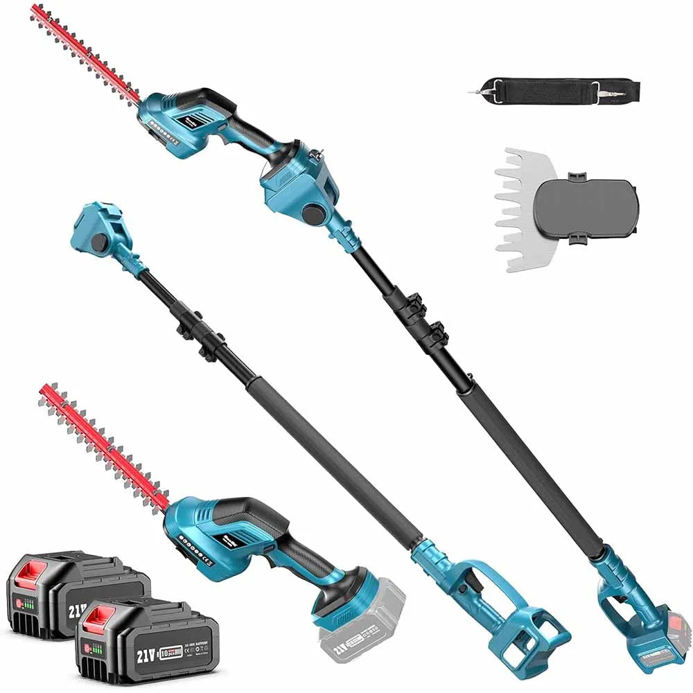 Seesii 3-in-1 Cordless Pole Hedge Trimmer