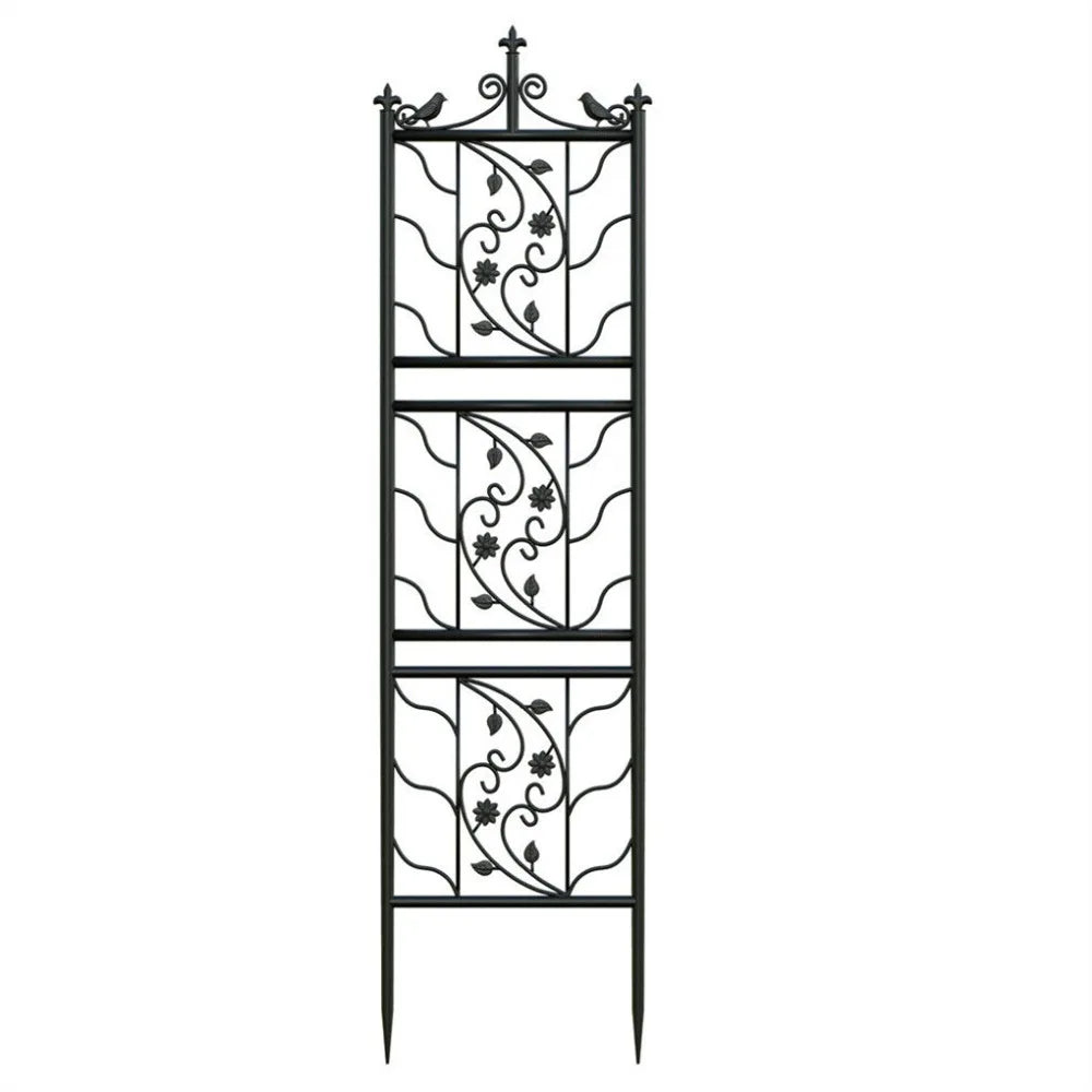 Durable Metal Garden Trellis Fence for Climbing Plants Lattice