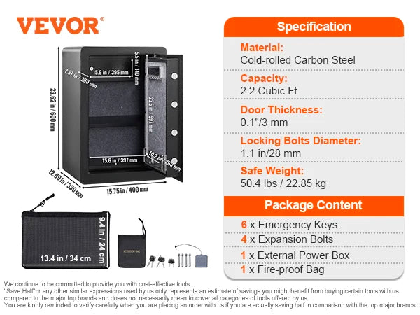 SucceBuy Electric Safe With Fingerprint And Digital Security