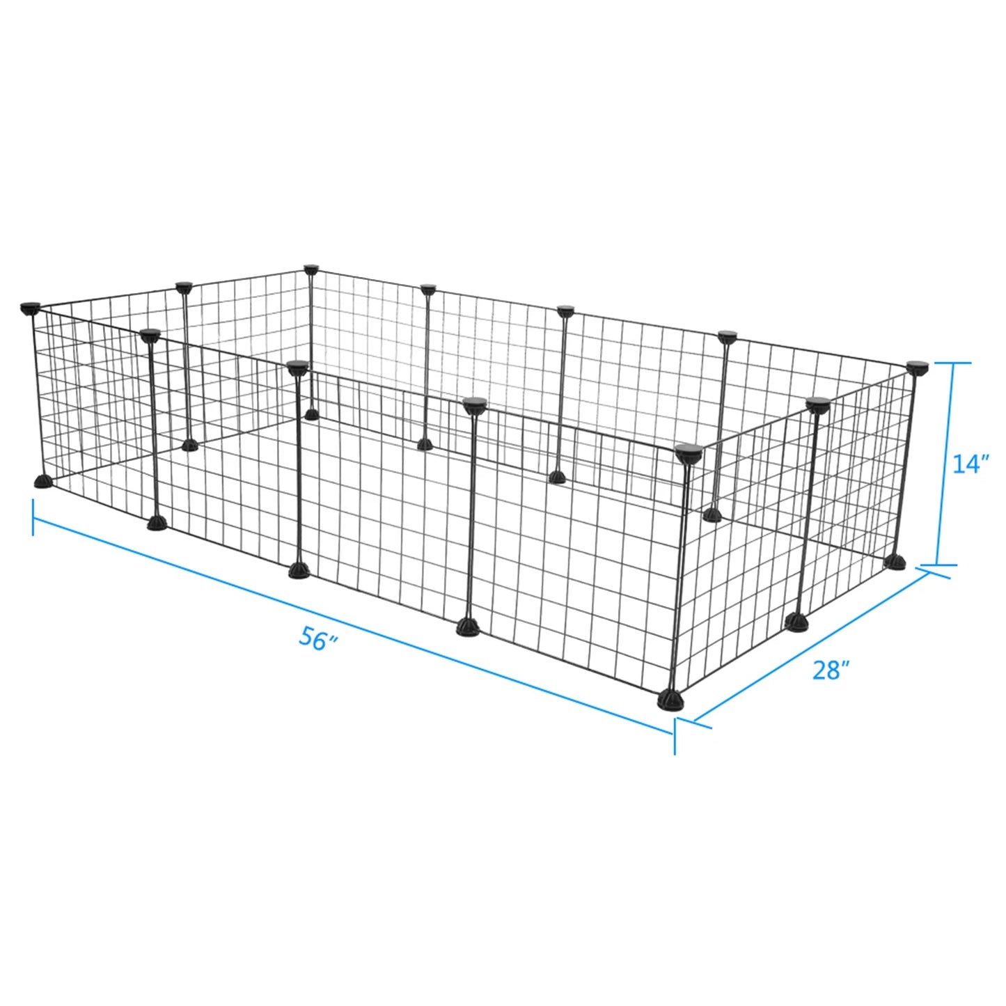 Pet Playpen Indoor Metal Wire Fence for Guinea Pigs Rabbits