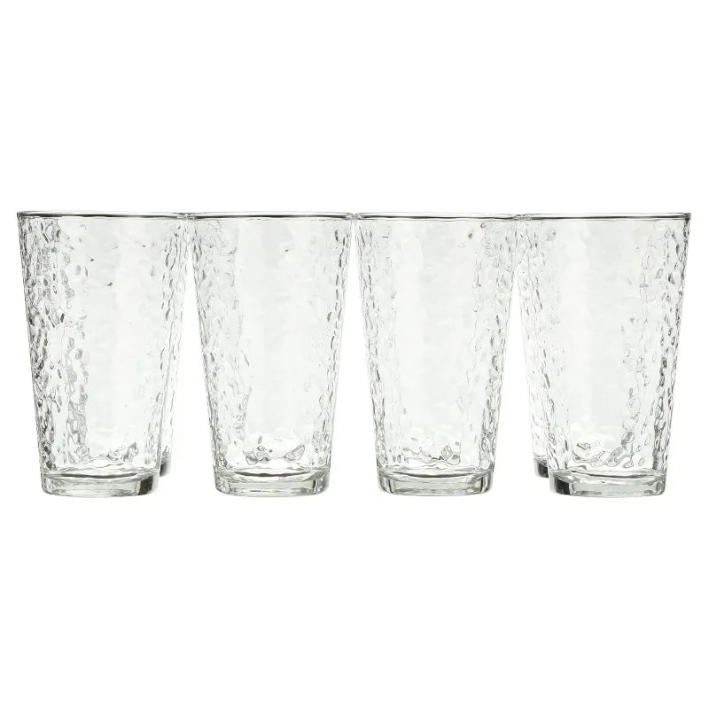 Vintage Frost Glass Drinkware Set Eight Piece for Entertaining