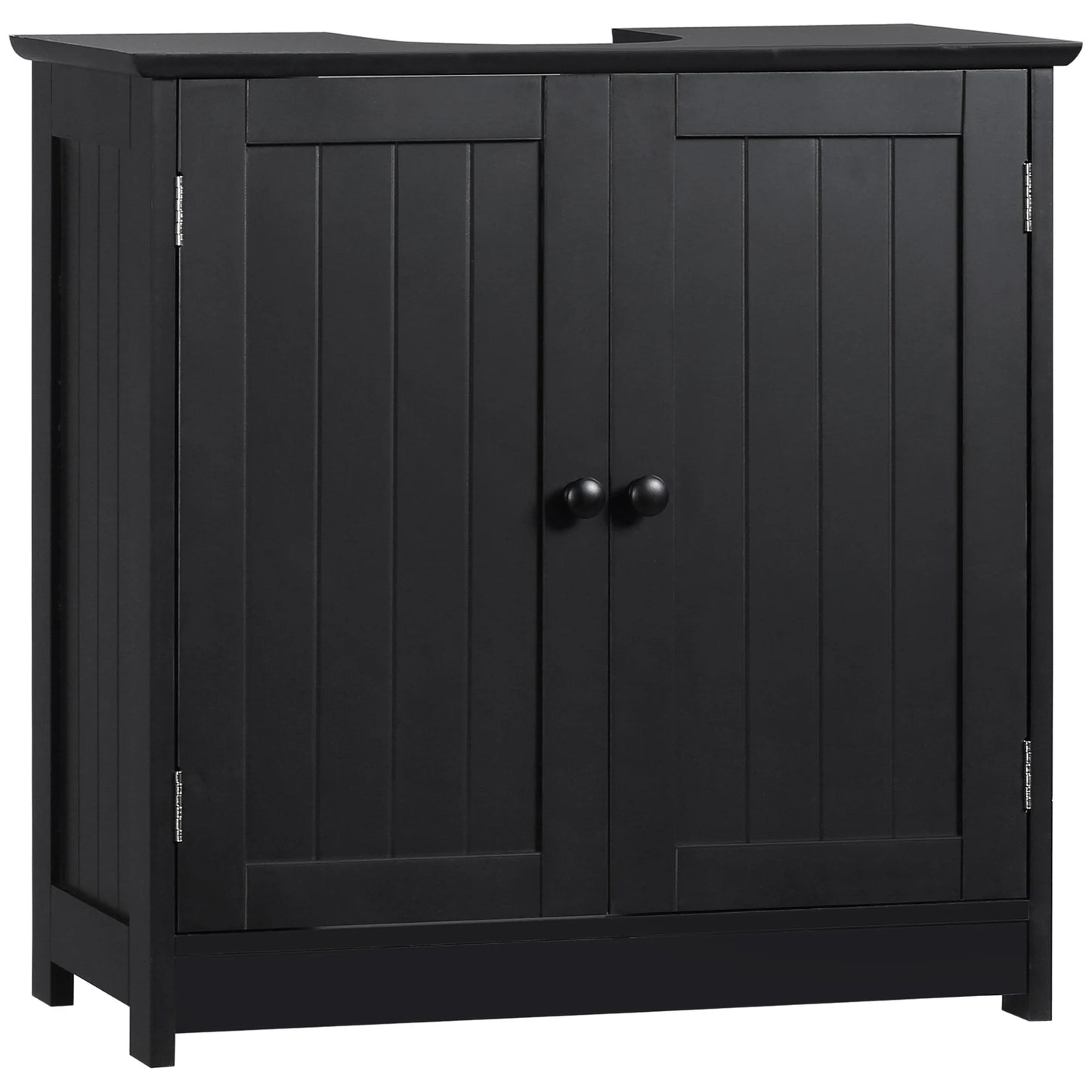 HOMCOM Under Sink Vanity Cabinet With 2 Doors And Shelf