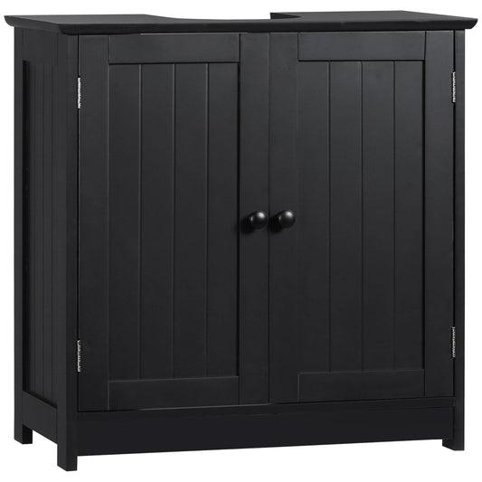 HOMCOM Under Sink Vanity Cabinet With 2 Doors And Shelf