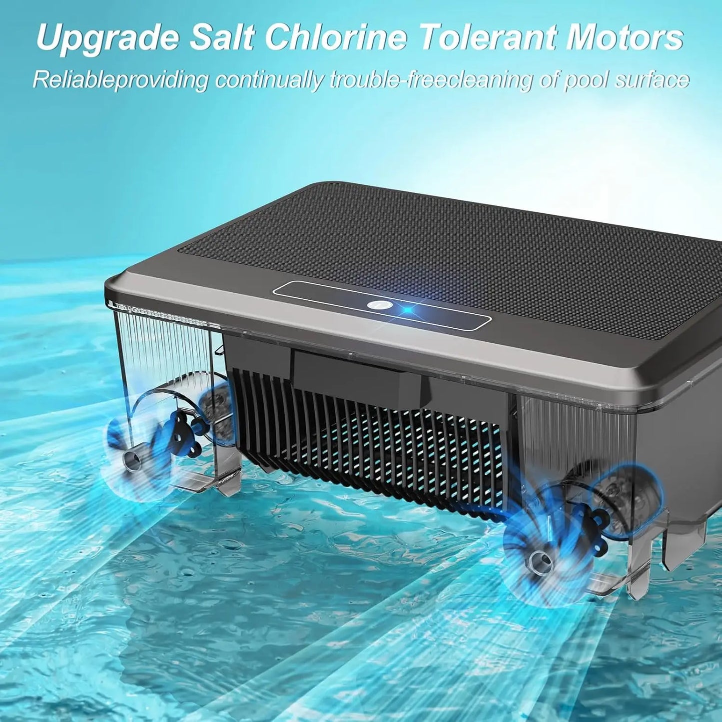 INSE Solar Powered Robotic Pool Cleaner With Remote