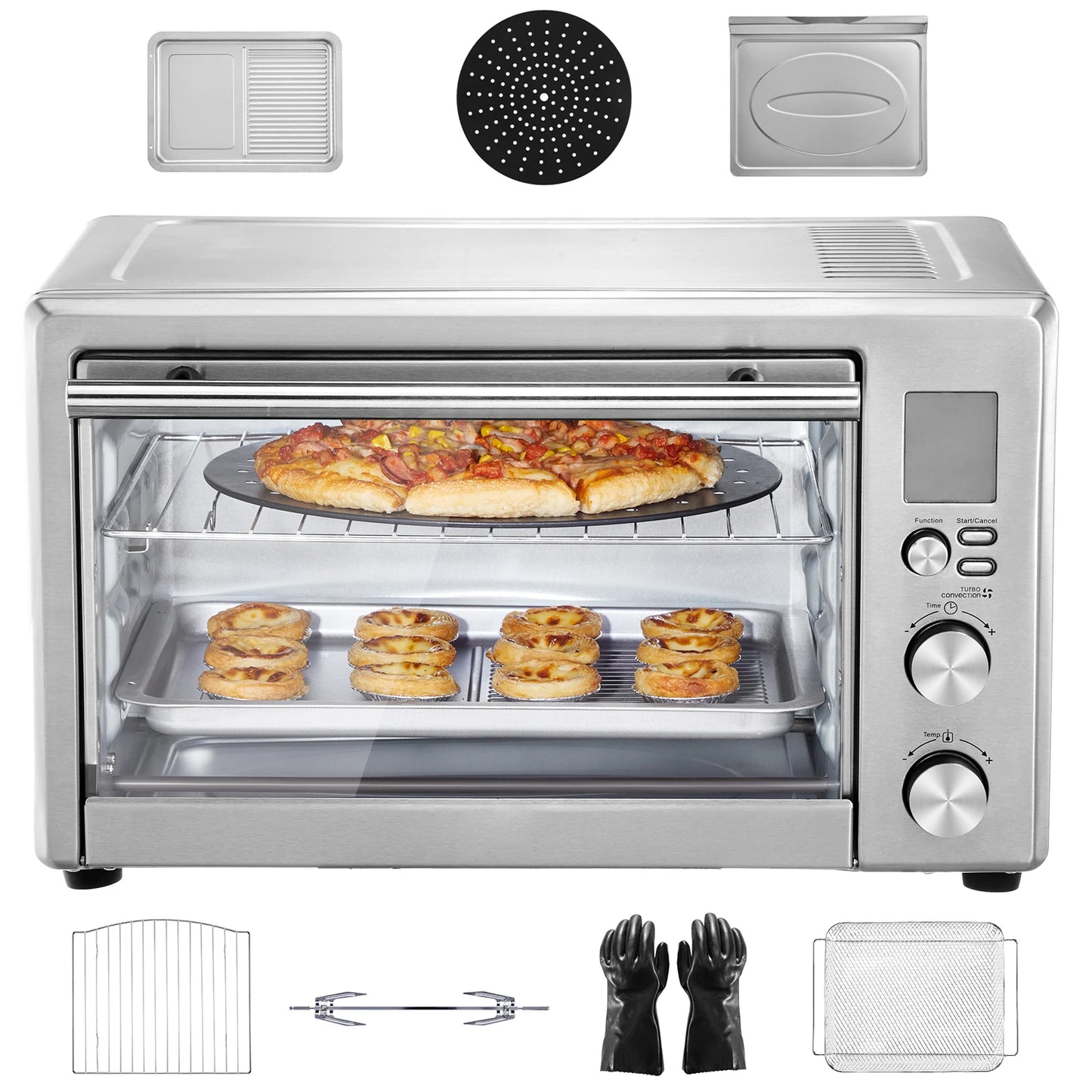 SucceBuy 13-In-1 Air Fryer Toaster Oven Convection