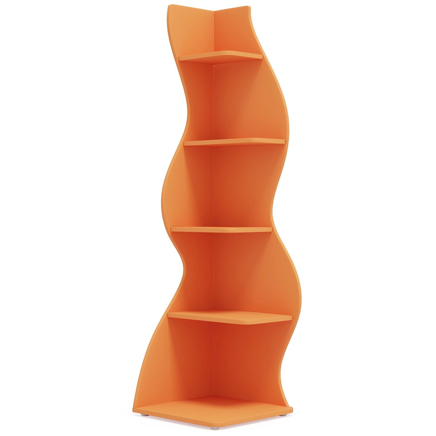 Tribesigns 5-Tier Corner Shelf Wall Mount Bookshelf