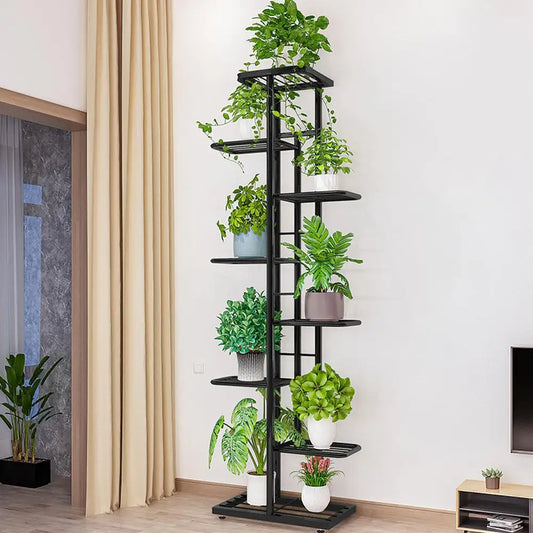 TWISTER.CK Garden Plant Stand Metal Tiered Display Rack Outdoor