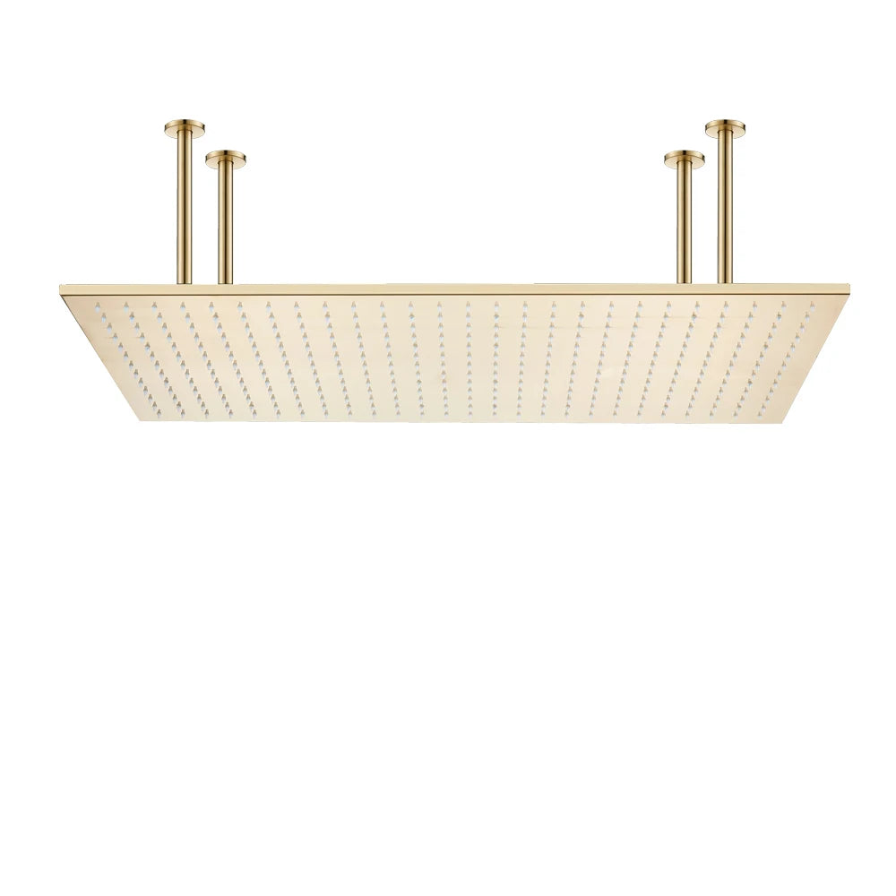 MYQualife LED Rainfall Shower Head With Changing Lights Ceiling Mounted
