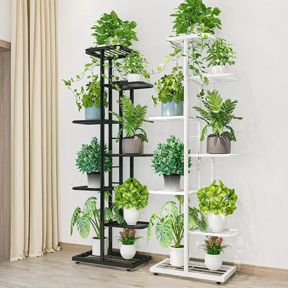 TWISTER.CK Garden Plant Stand Metal Tiered Display Rack Outdoor