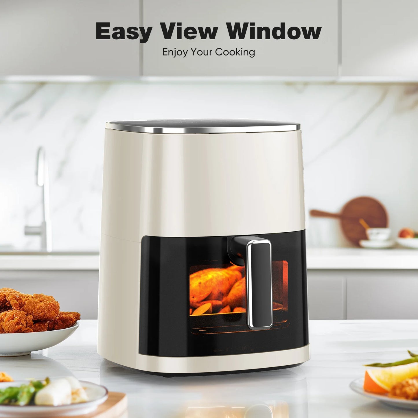 Electric Air Fryer With Window 12 In 1 Multi Function Kitchen Appliance