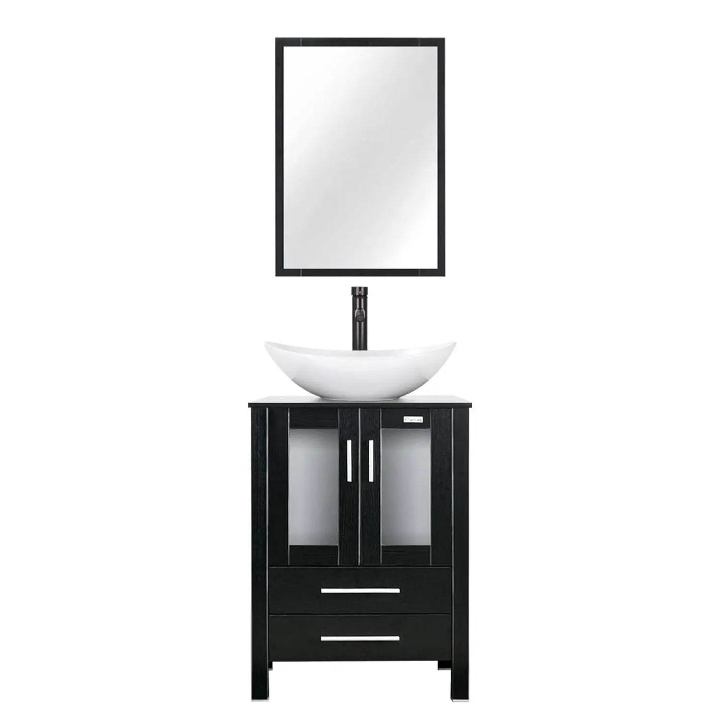XIAOLANG Modern Bathroom Vanity With Cabinet And Glass Boat Vessel Sink