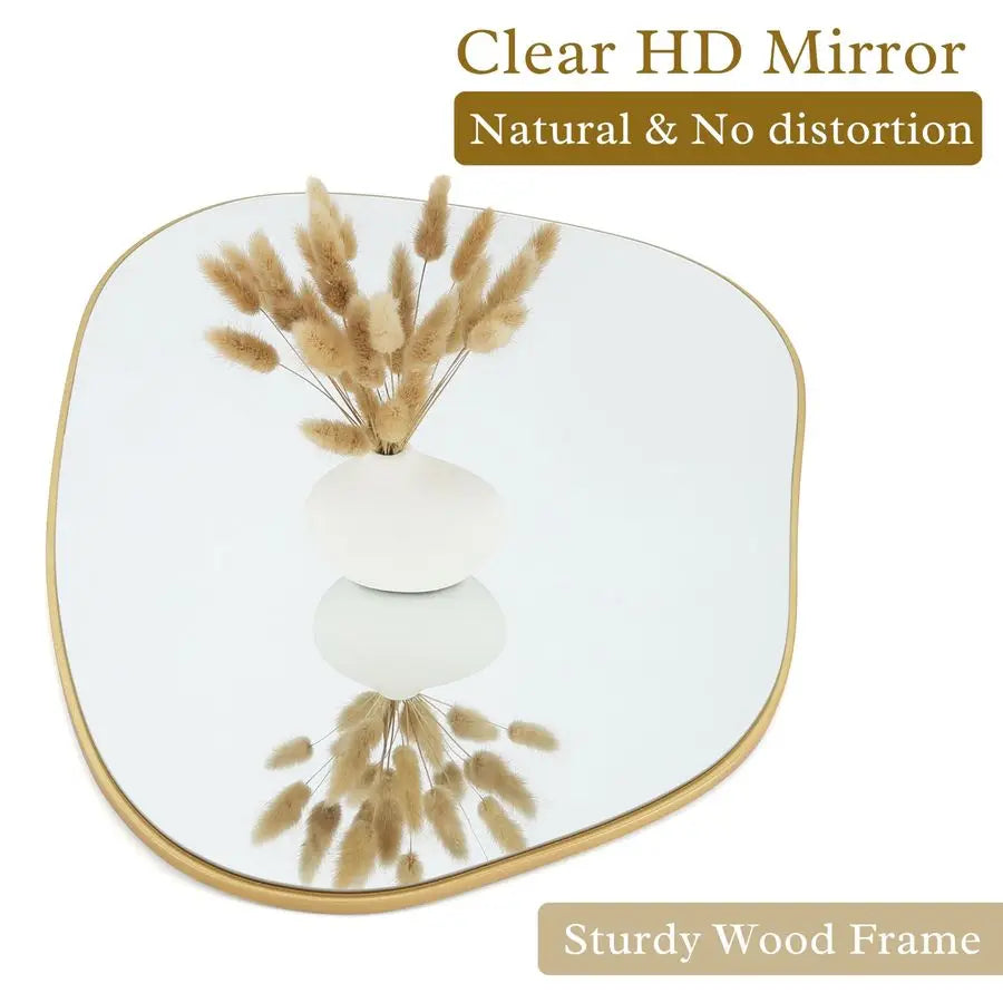 Irregular Wall Mirror Asymmetrical Modern Rooms