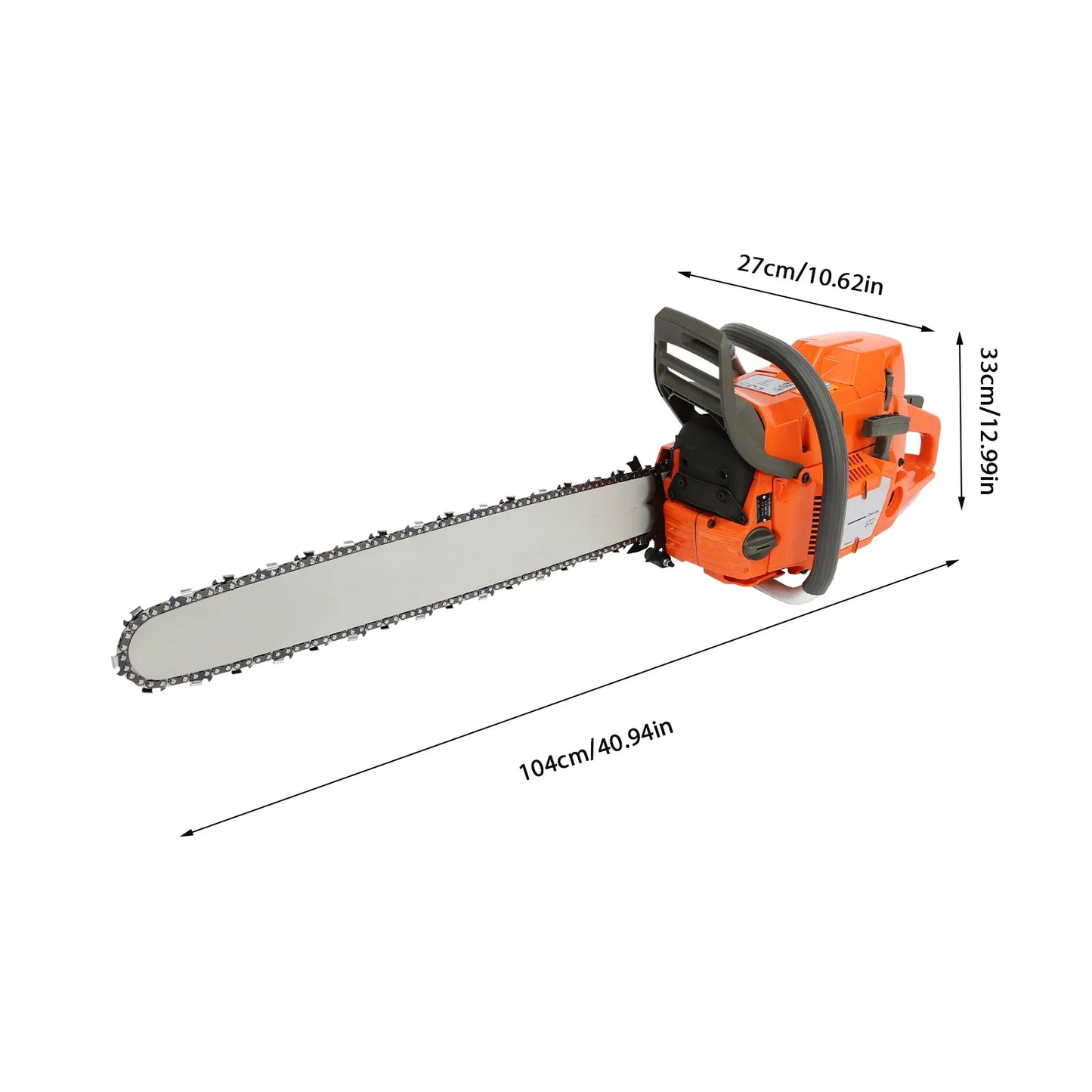 Gasoline Chainsaw 65cc 72cc Two Cycle Farm Wood Cutting