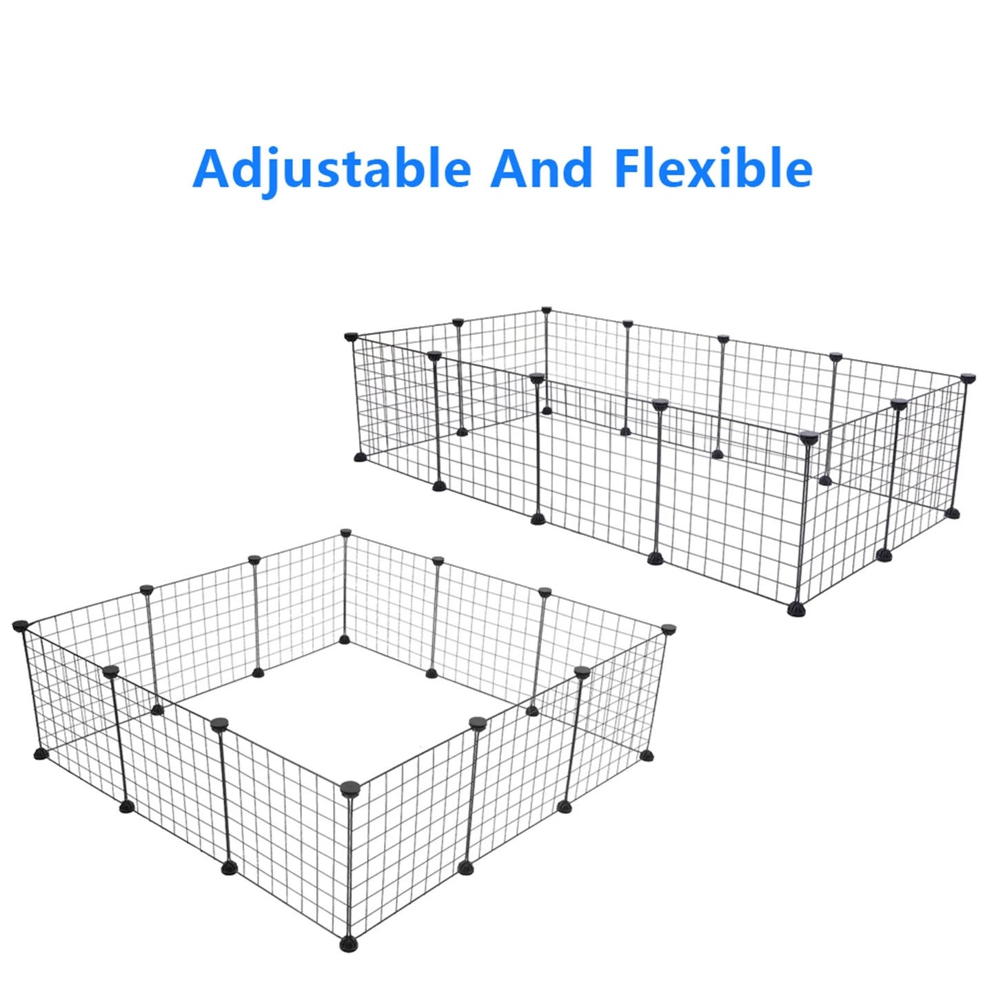 Pet Playpen Indoor Metal Wire Fence for Guinea Pigs Rabbits