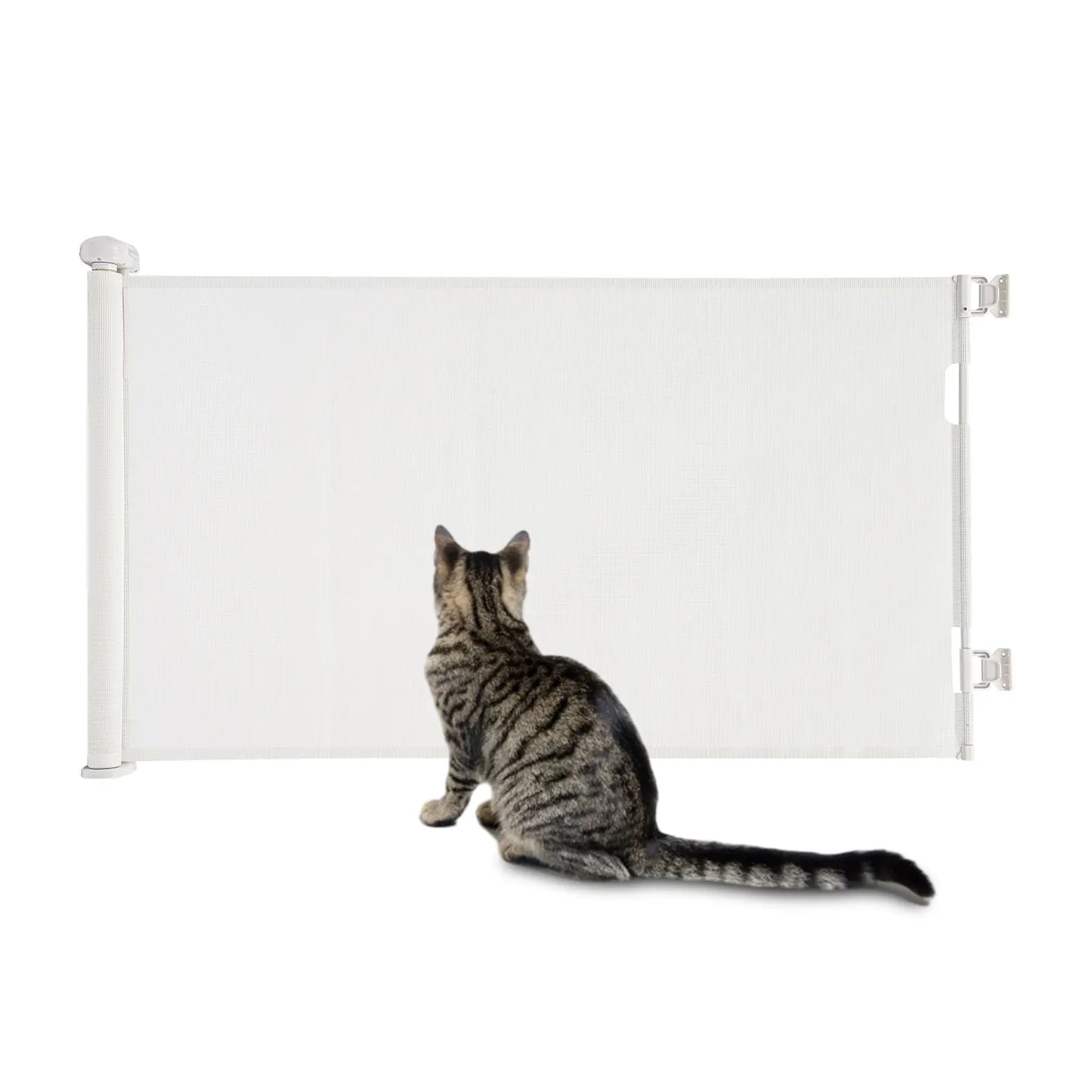 Adjustable Retractable Pet Gate for Stairs and Hallways