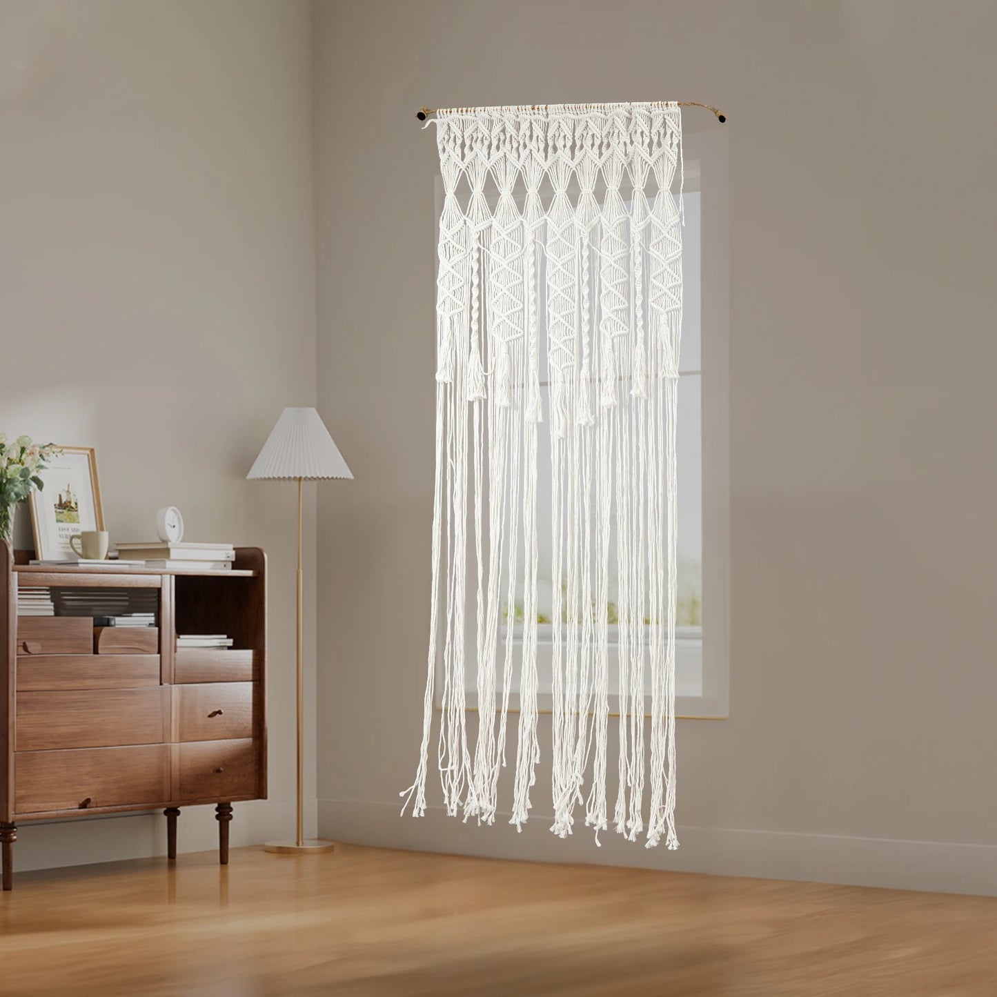 Macrame Wall Hanging Tapestry Boho Chic Handwoven Decor