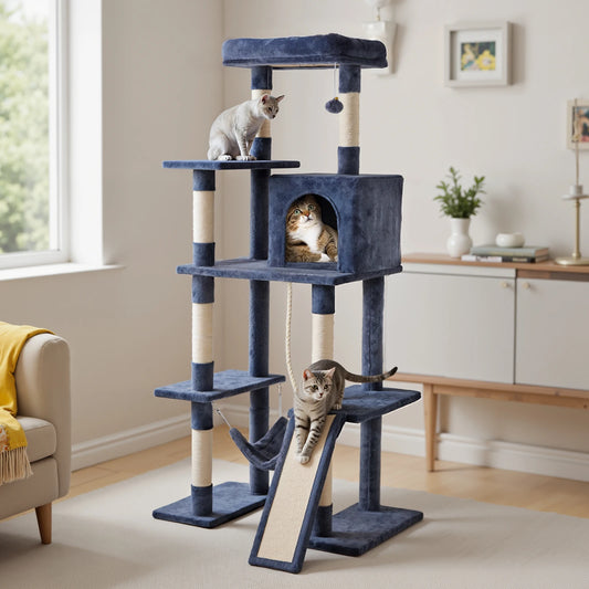 JHK Cat Tree Multi-Cat Climbing Tower For Indoor Cats