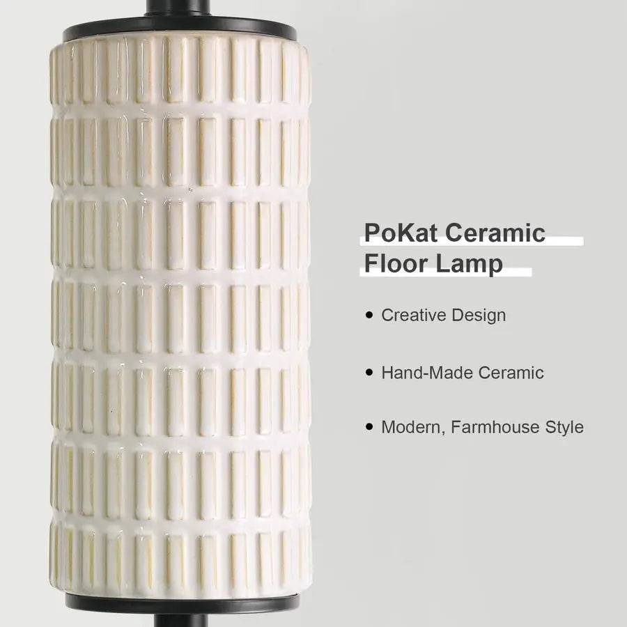 Standing Floor Lamp For Living Room And Bedroom Farmhouse Style