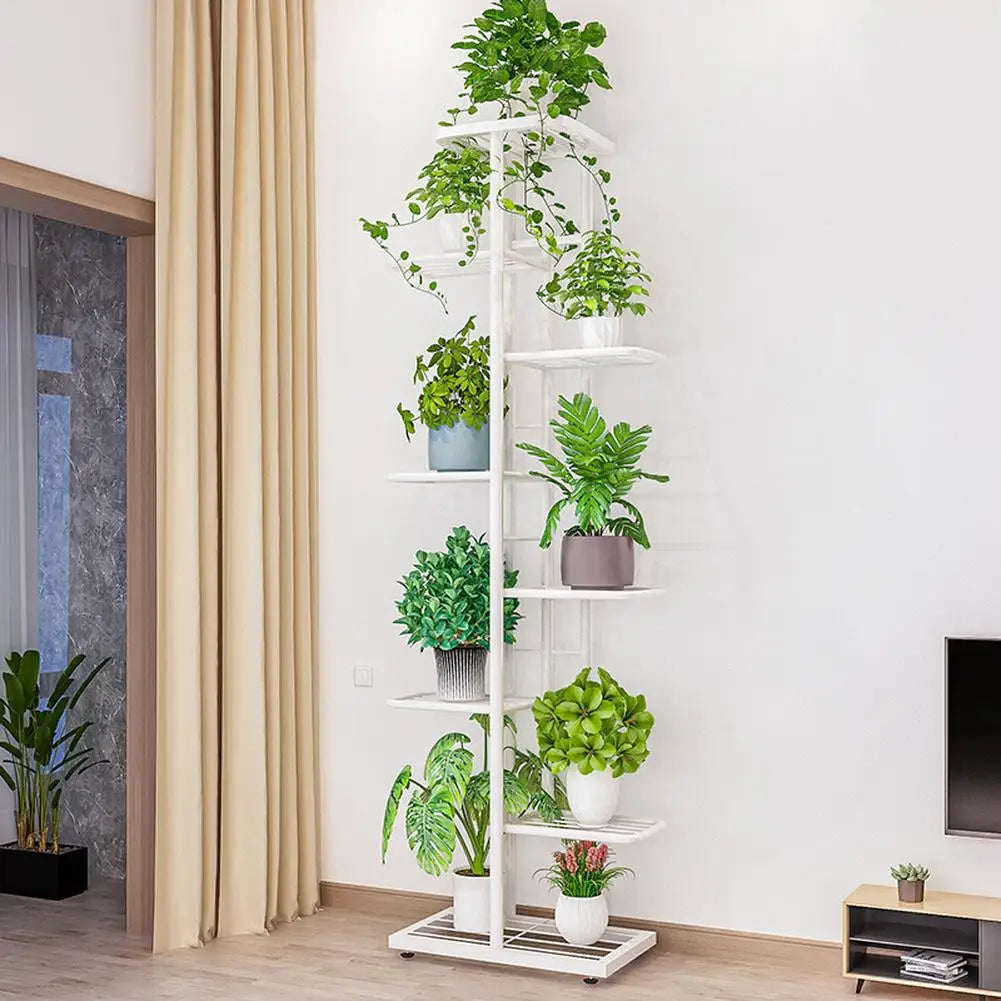 TWISTER.CK Garden Plant Stand Metal Tiered Display Rack Outdoor