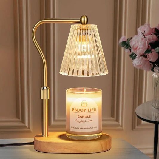 Candle Warmer Lamp With Timer Dimmer, Adjustable Height