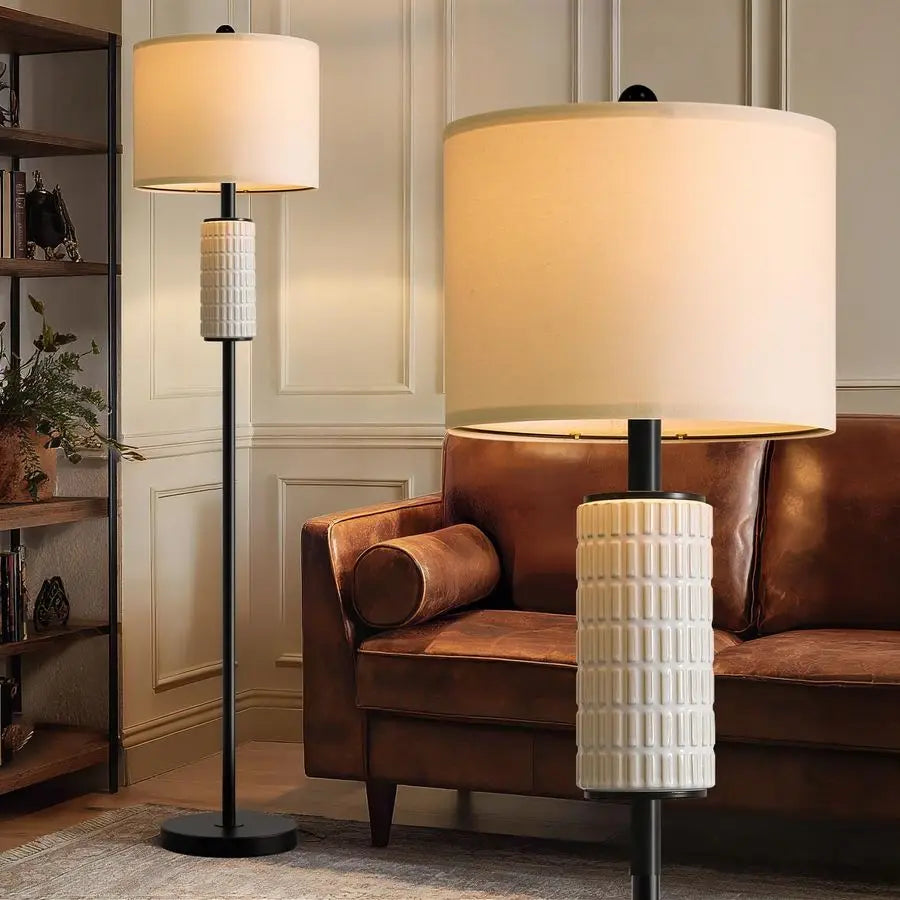 Standing Floor Lamp For Living Room And Bedroom Farmhouse Style