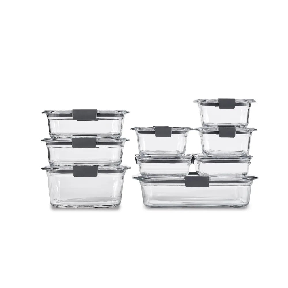 Brilliance Glass Food Storage Containers 4 Pack Leak Proof