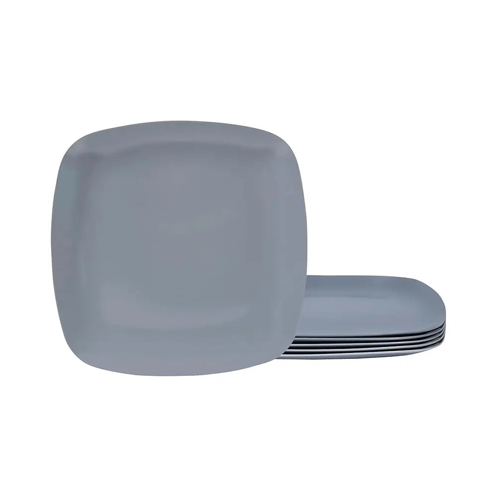 BONJEAN Unbreakable Melamine Square Dinner Plates Set