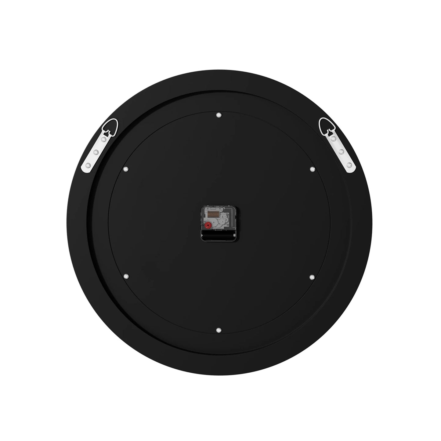 Round Mirror Clock With Crystal Sparkle Mirrored Wall Decoration