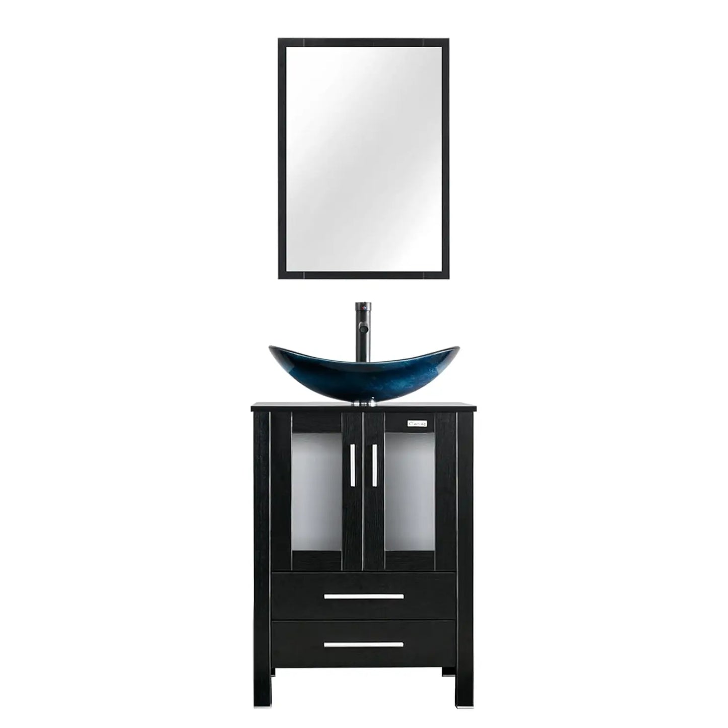 XIAOLANG Modern Bathroom Vanity With Cabinet And Glass Boat Vessel Sink