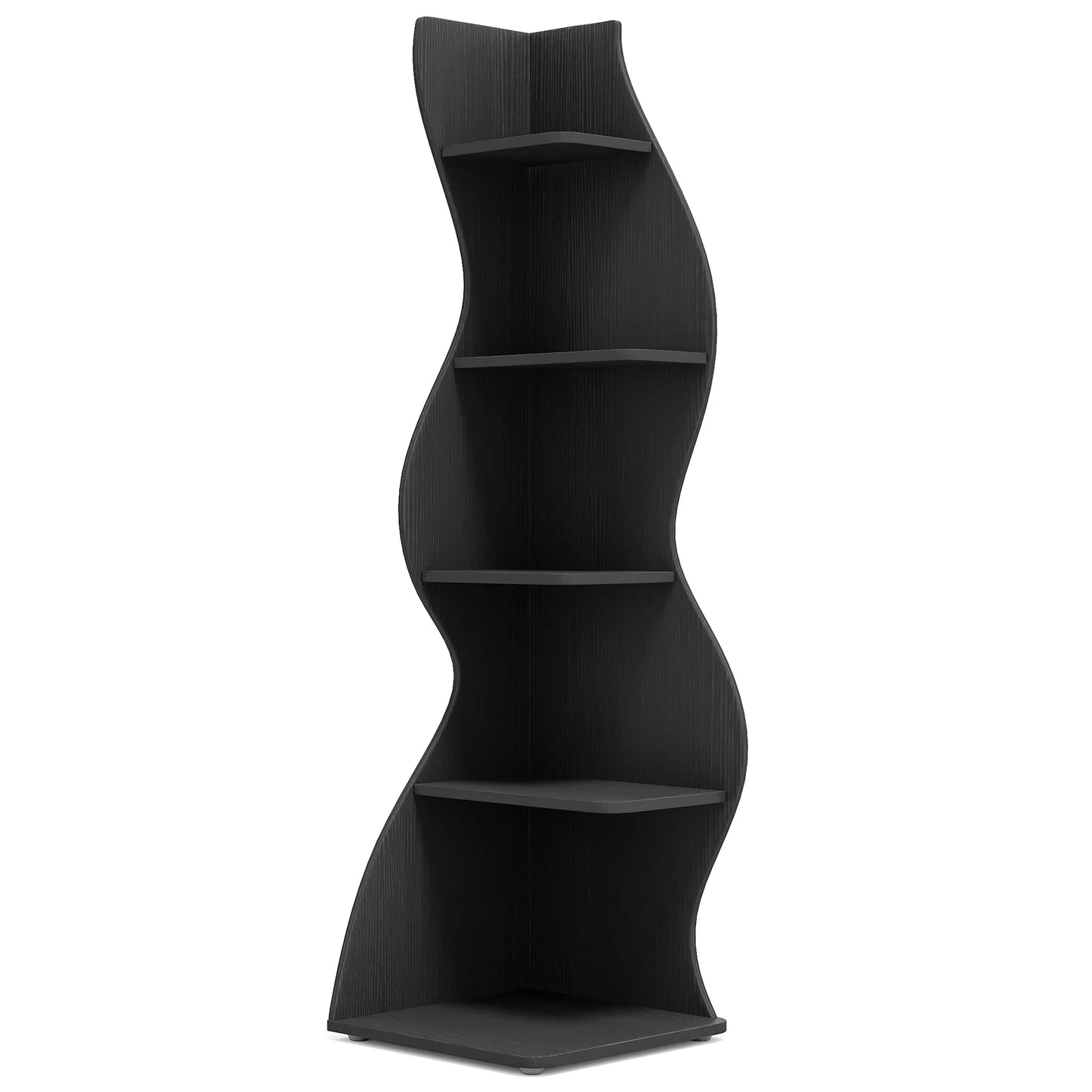 Tribesigns 5-Tier Corner Shelf Wall Mount Bookshelf