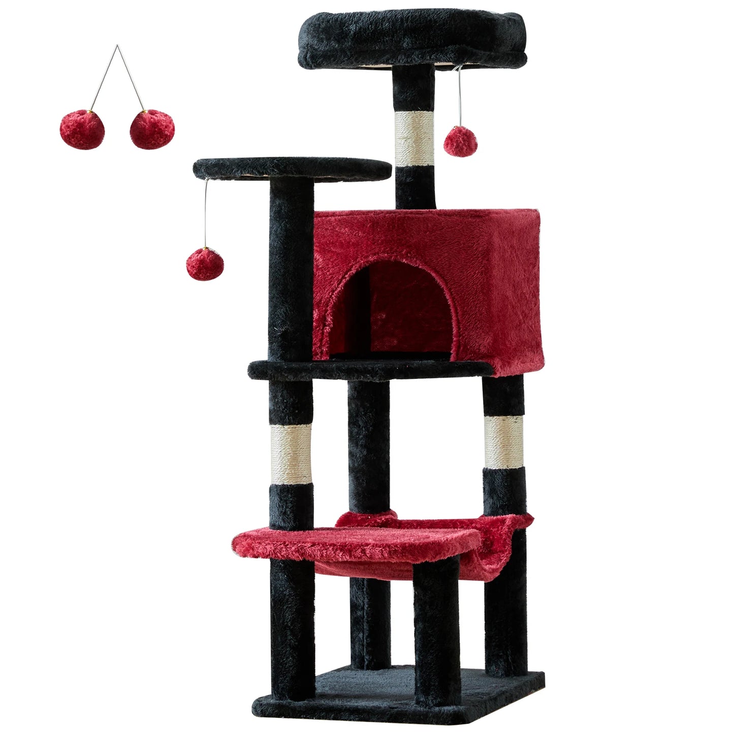 JHK Cat Tree Tall Multi Cat Climbing Tower With Sisal