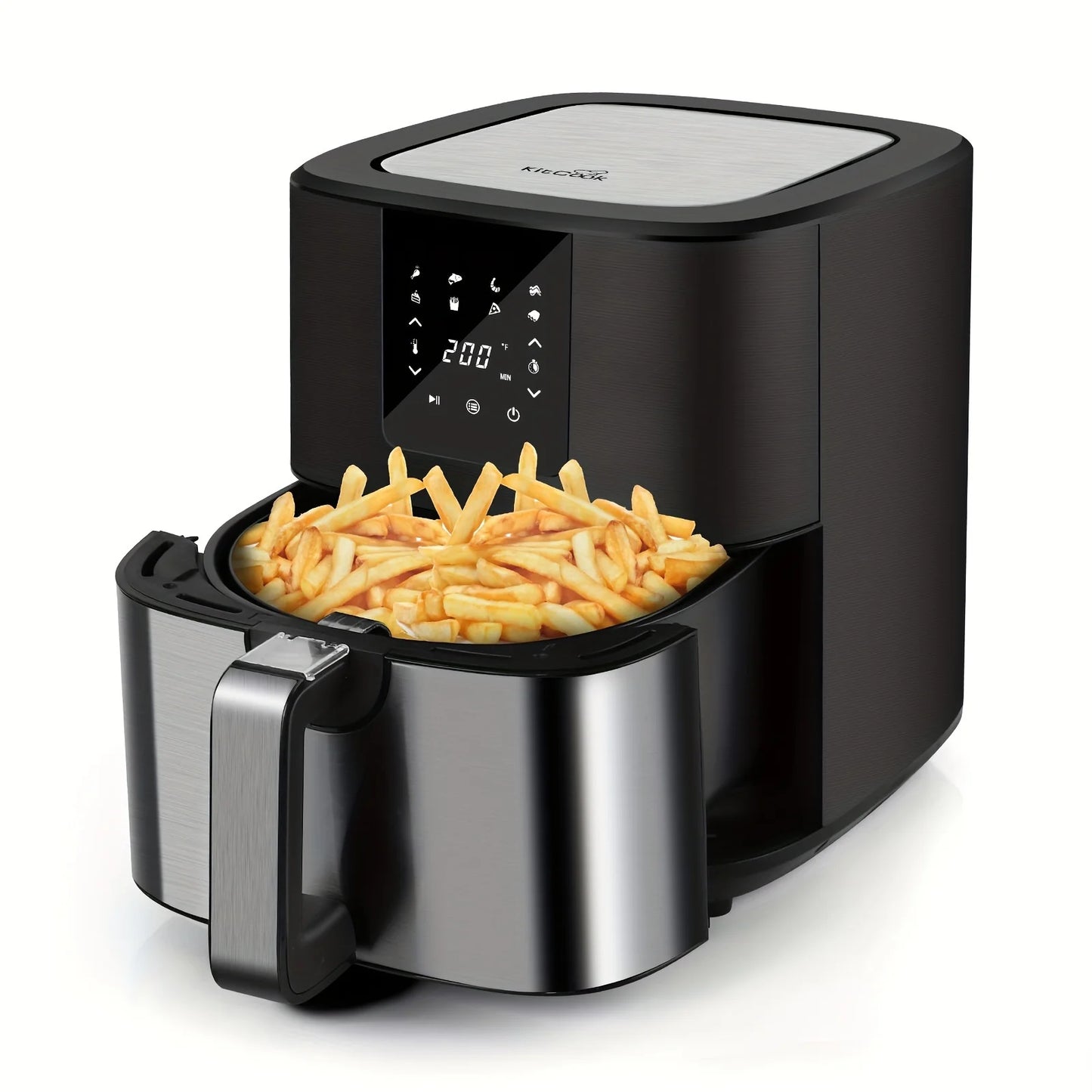 KitCook 1500W Air Fryer With 8 Presets And Digital Display
